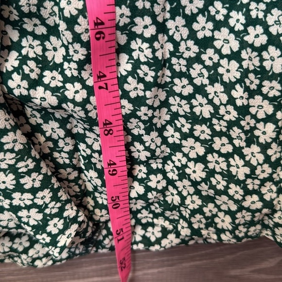 REFORMATION Nikita Midi Floral Green Dress 12 - Picture 11 of 13